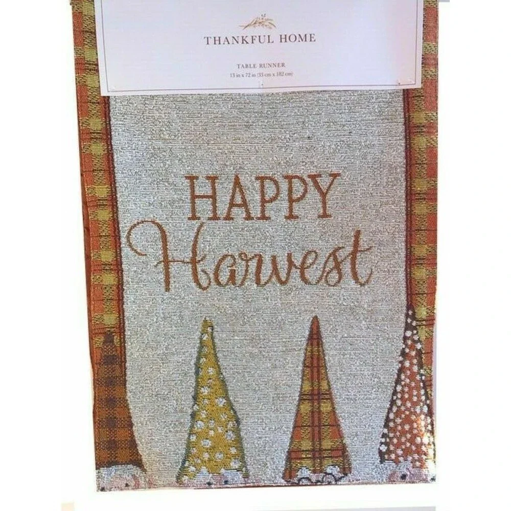 Thanksgiving Gnomes Table Runner 13x72